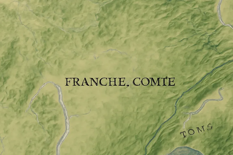 Panorama du massif du Jura depuis les crêtes avec vallées et sapinières