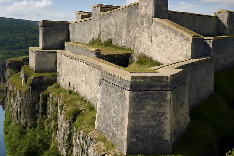 La citadelle de Besançon dessinée par Vauban domine la boucle du Doubs depuis le XVIIe siècle